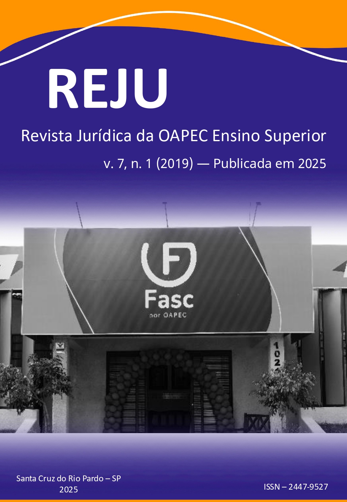 					Visualizar v. 7 n. 1 (2019): Revista Jurídica da Oapec Ensino Superior
				